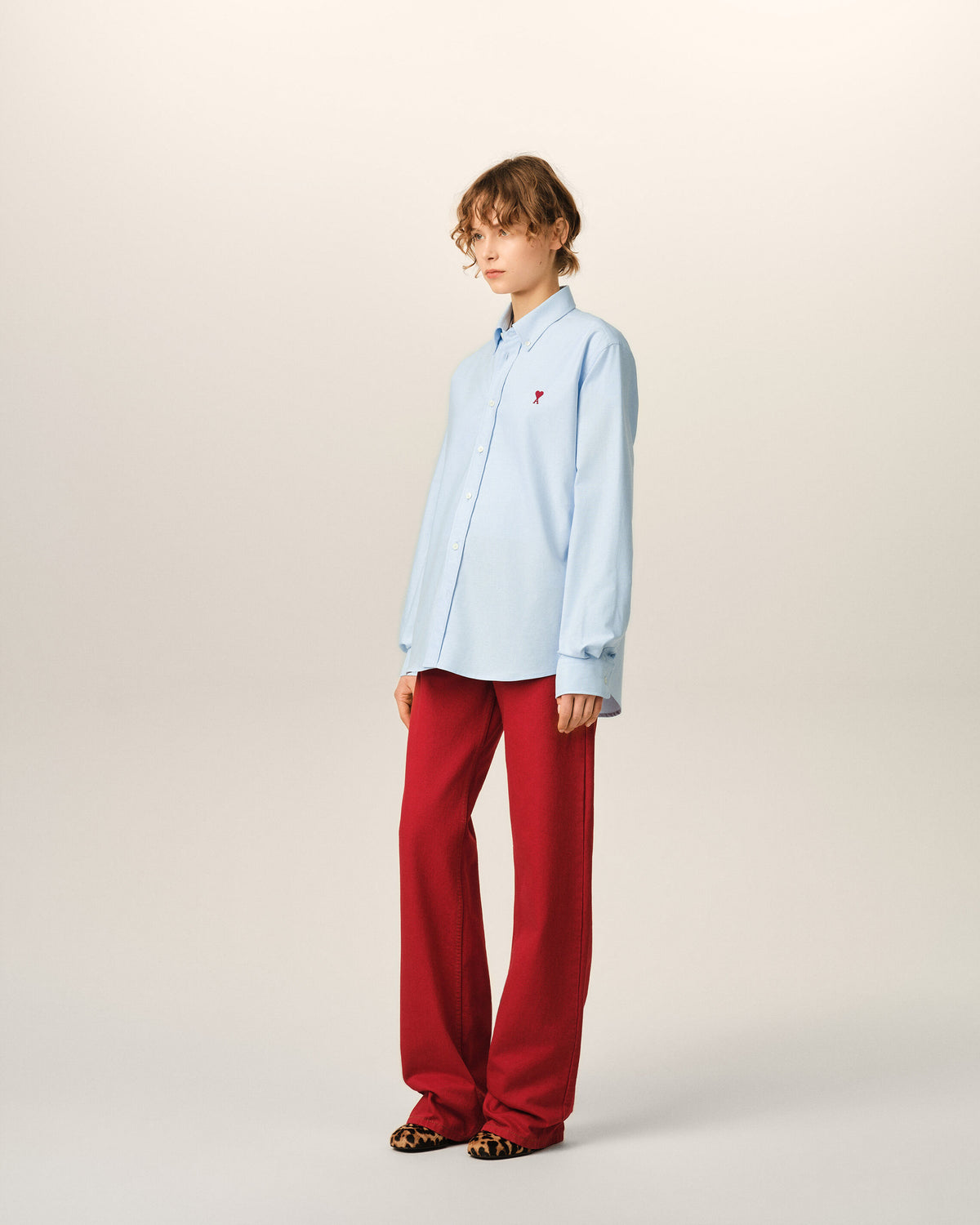 Chemise bleue en coton Ami de Coeur - 12