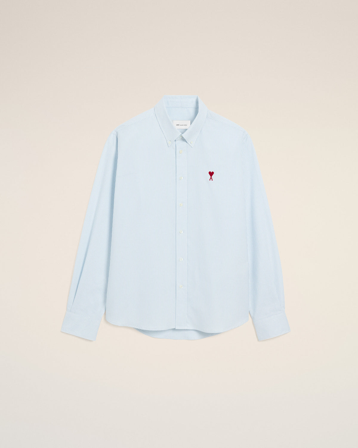 Blue stripped cotton shirt with Ami de Coeur - 7