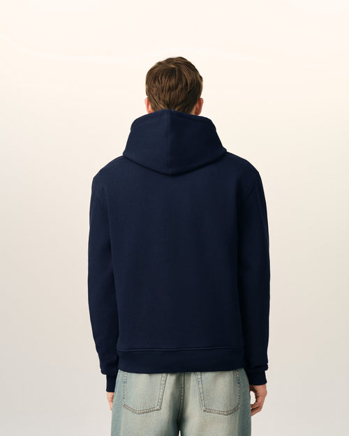 Hoodie bleu en coton Ami de Coeur - Homme - 5 - AMI Paris - Ami Paris