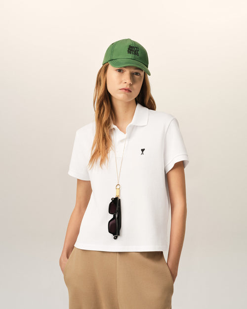 Polo blanc en coton Ami de Coeur - 2 - Ami Paris