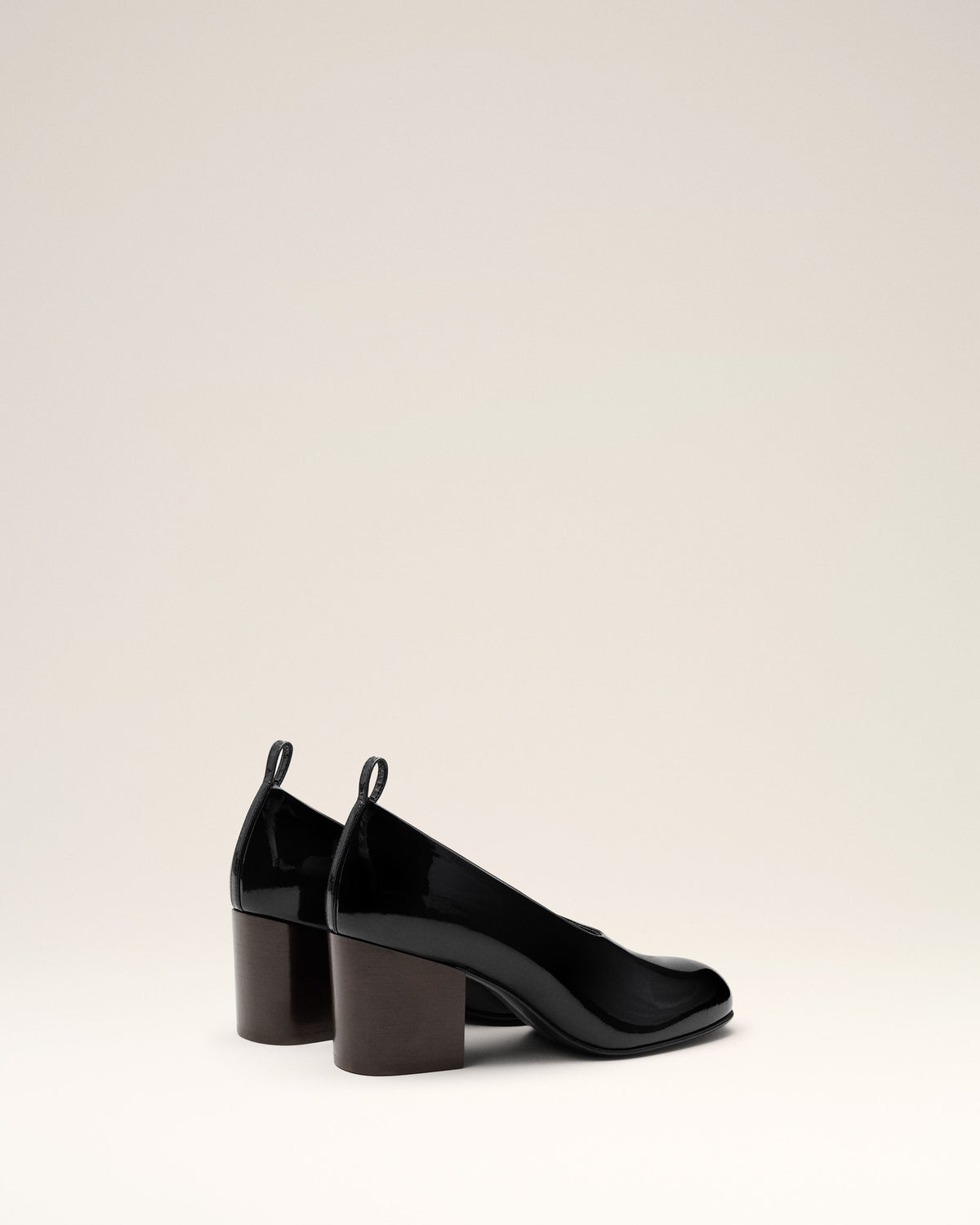 Escarpins noirs en cuir de veau - 4