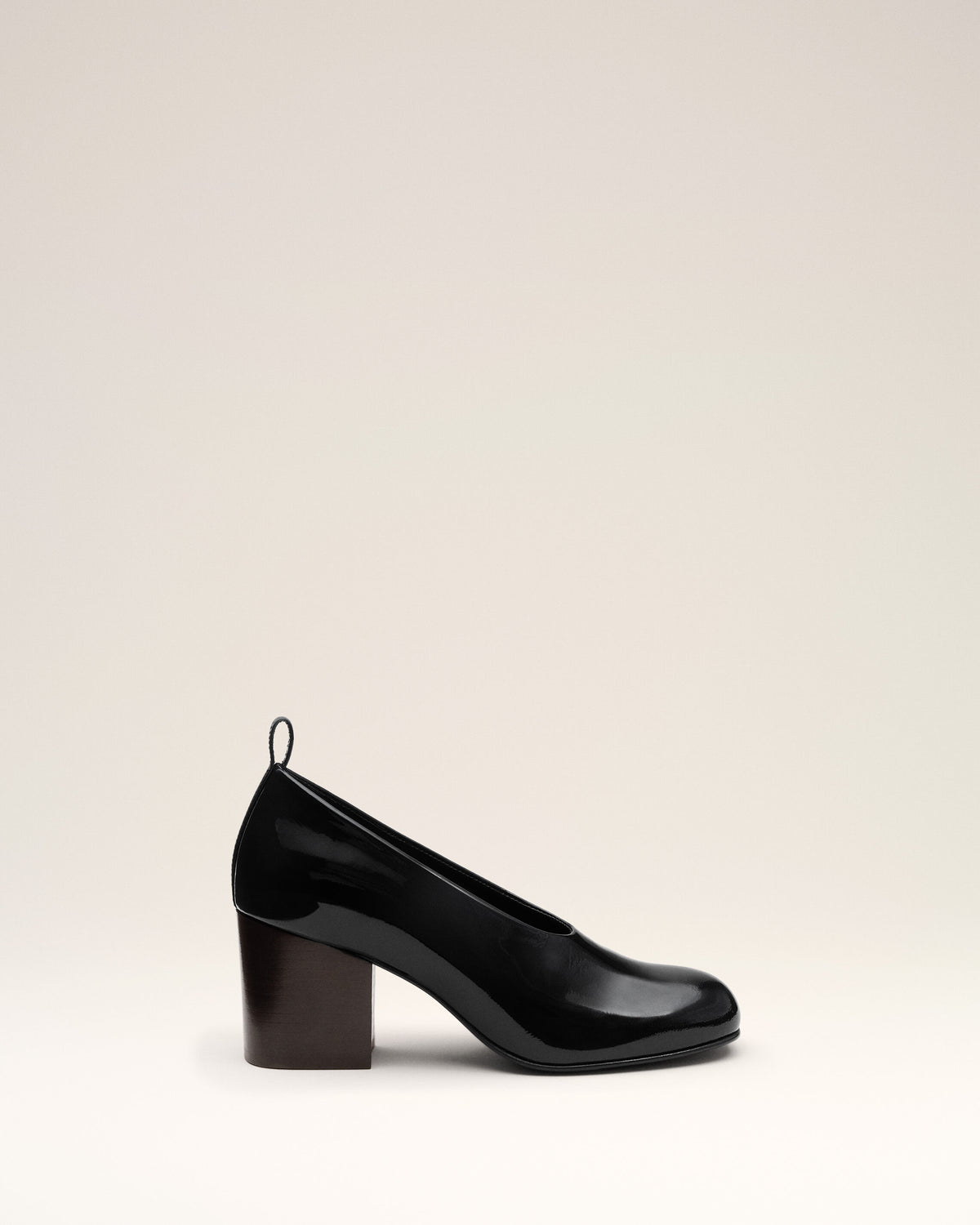 Escarpins noirs en cuir de veau - 1