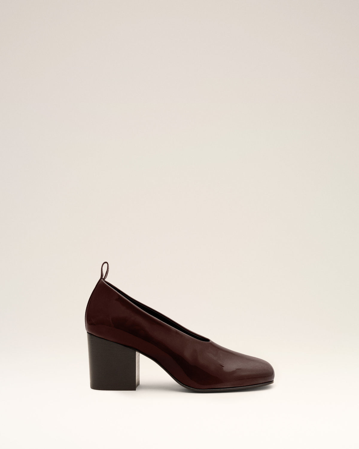 Décolleté in pelle di vitello marrone - 1