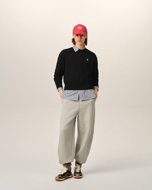 Sweatshirt noir en coton Ami de Coeur - Femme - 3 - AMI Paris - Ami Paris