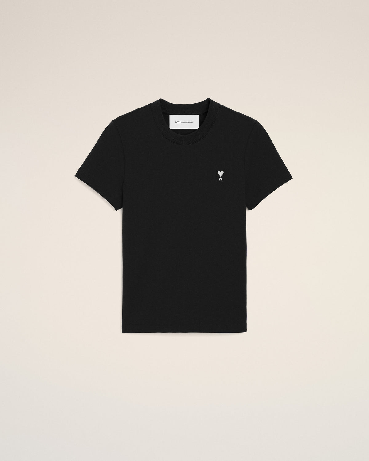 T-shirt cropped Ami De Coeur in cotone nero - 1