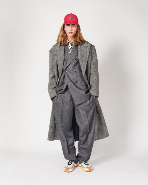 Veste grise double boutonnage en laine - Homme - 7 - AMI Paris - Ami Paris