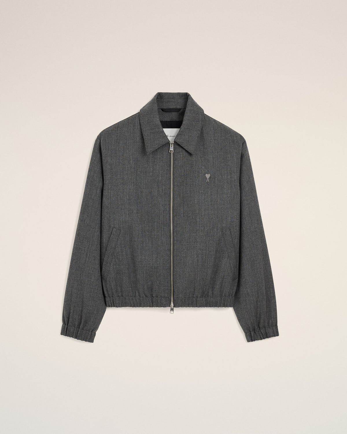 Blouson rembourré gris en laine Ami de Coeur - 1