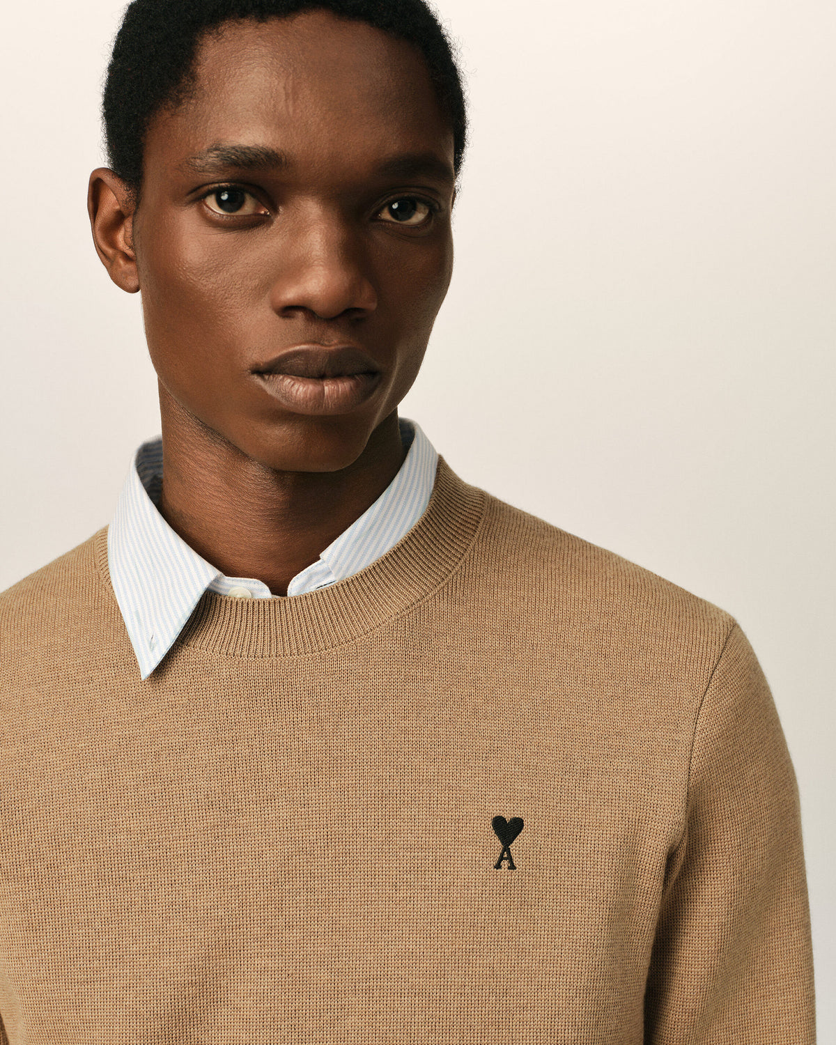 Ami de Coeur Pullover aus brauner Wolle - 4