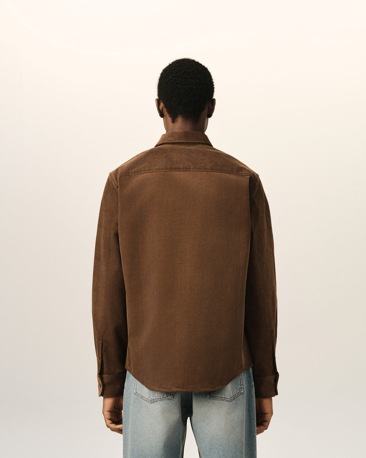 Brown corduroy shirt with Ami de Coeur - 5