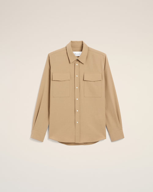 Black wool shirt - 1 - Ami Paris