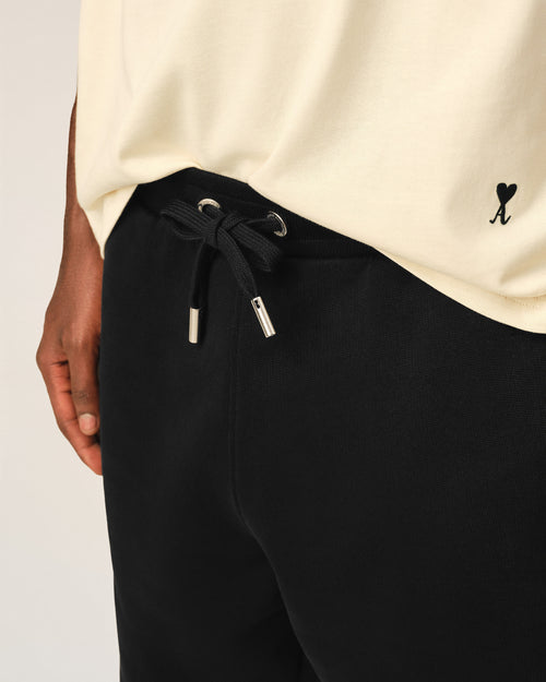 Pantalón corto Ami de Cœur con relieve de algodón negro - Hombre - 5 - AMI Paris - Ami Paris