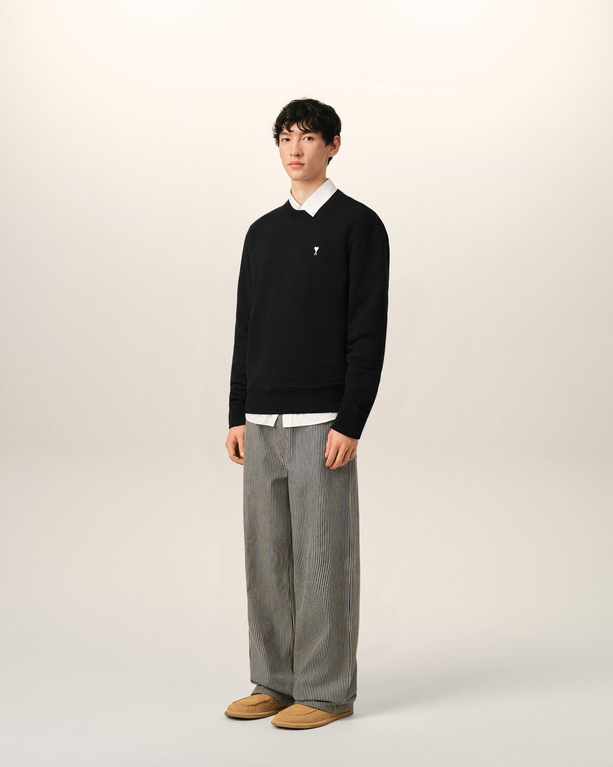 Black Cotton Ami De Coeur Sweatshirt - 6