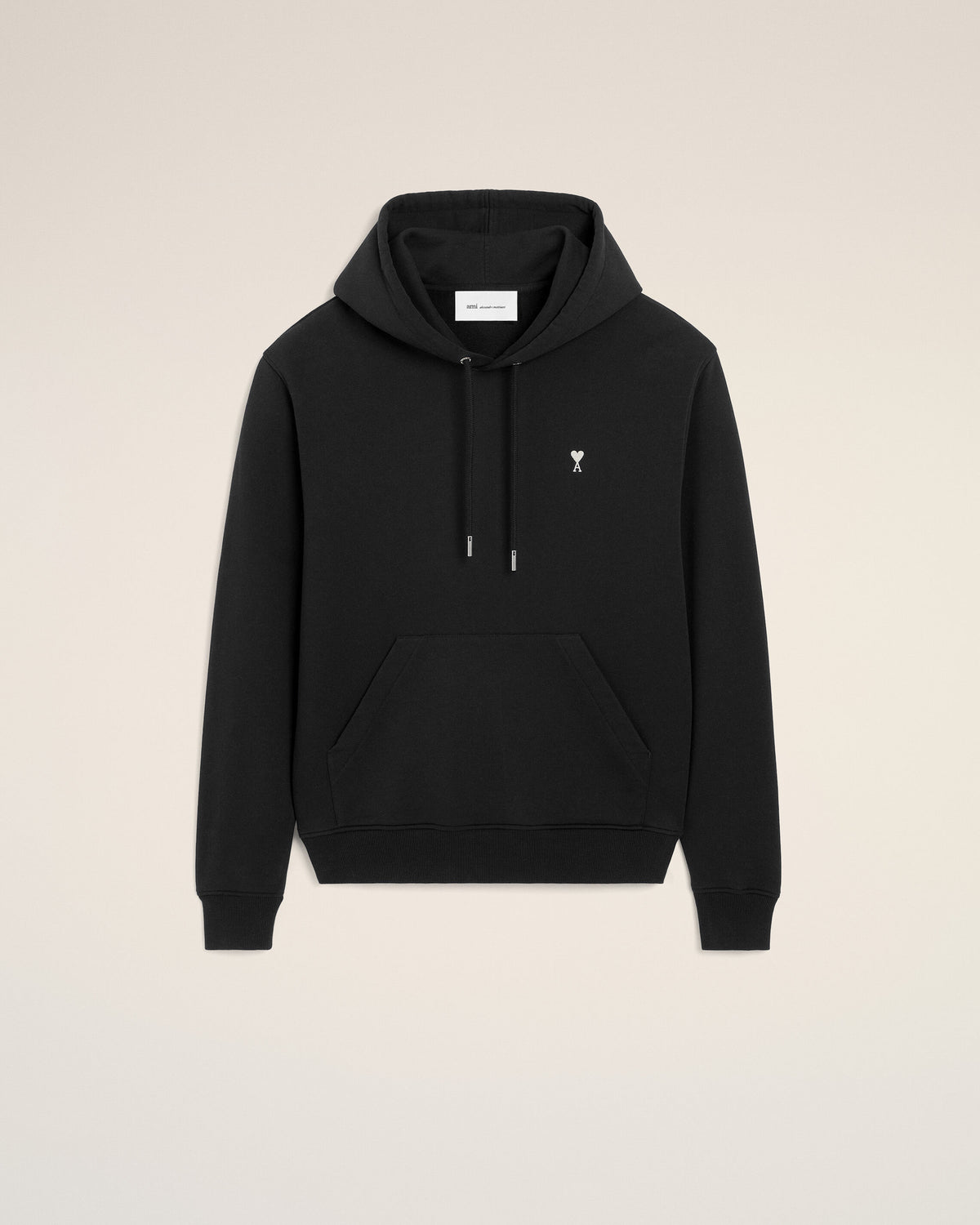 Hoodie Noir Ami De Coeur en Coton - 1
