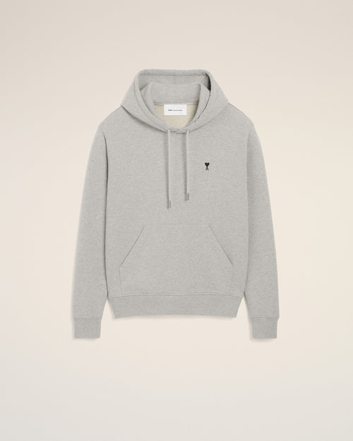 Hoodie gris en coton Ami de Coeur - 1 - Ami Paris
