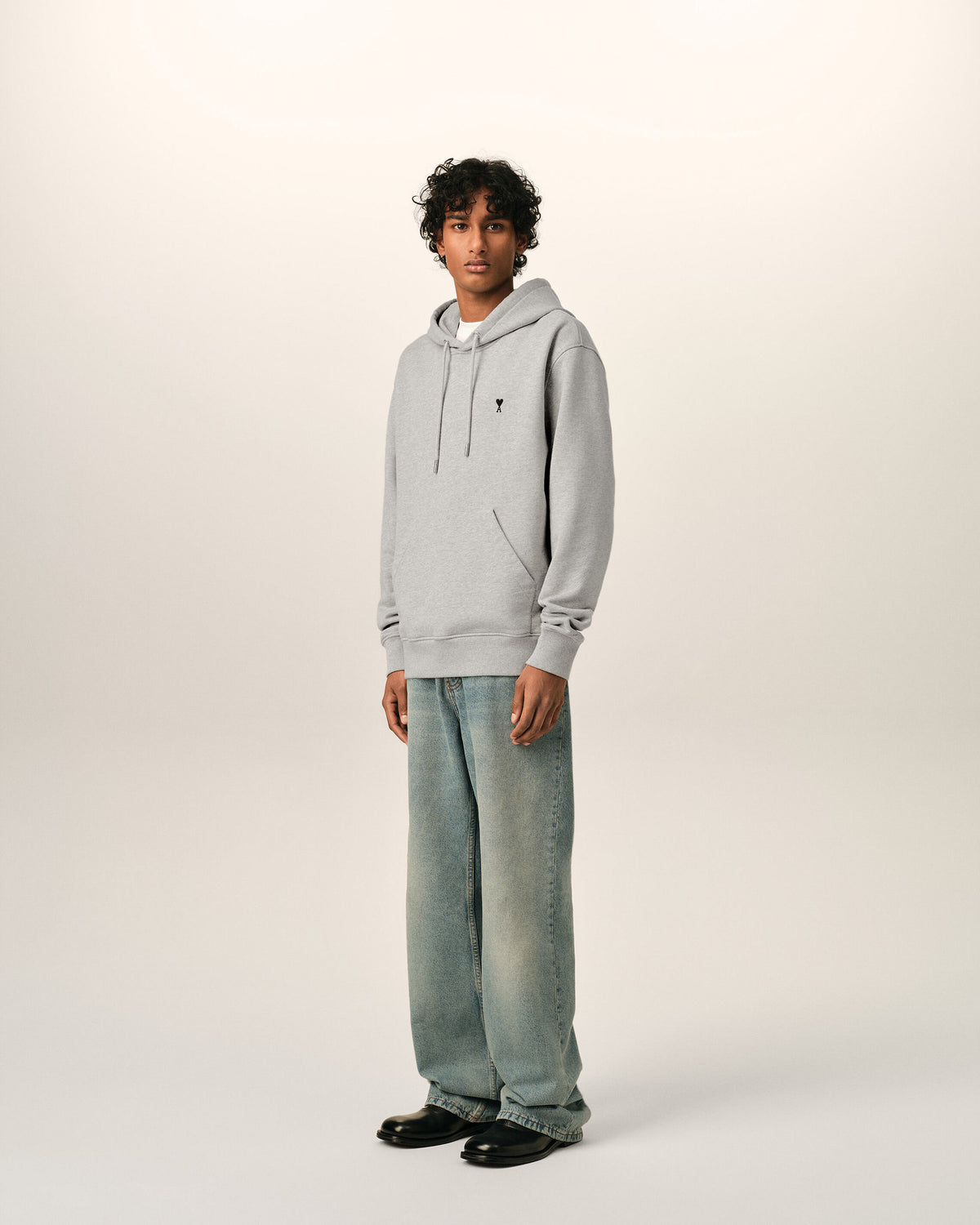 Ami de Coeur Hoodie aus grauer Baumwolle - 6