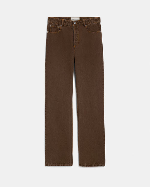 Weite Jeans aus roter Baumwolle - 1 - Ami Paris