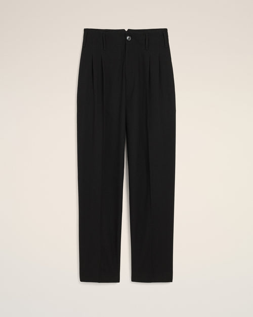 Pantalon noir deux plis en laine - Homme - 1 - AMI Paris - Ami Paris