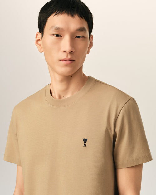 T-shirt beige en coton Ami de Coeur - Homme - 4 - AMI Paris - Ami Paris