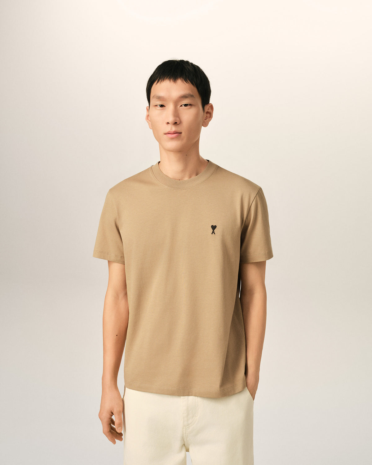 T-shirt beige en coton Ami de Coeur - 2
