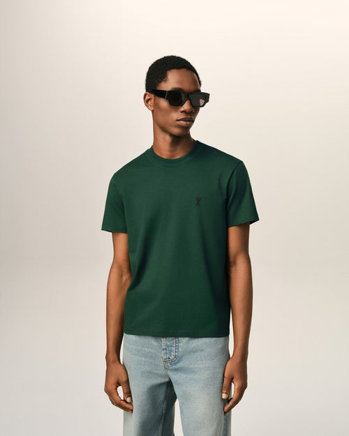 Camiseta Ami de Cœur de algodón verde - 2 - Ami Paris