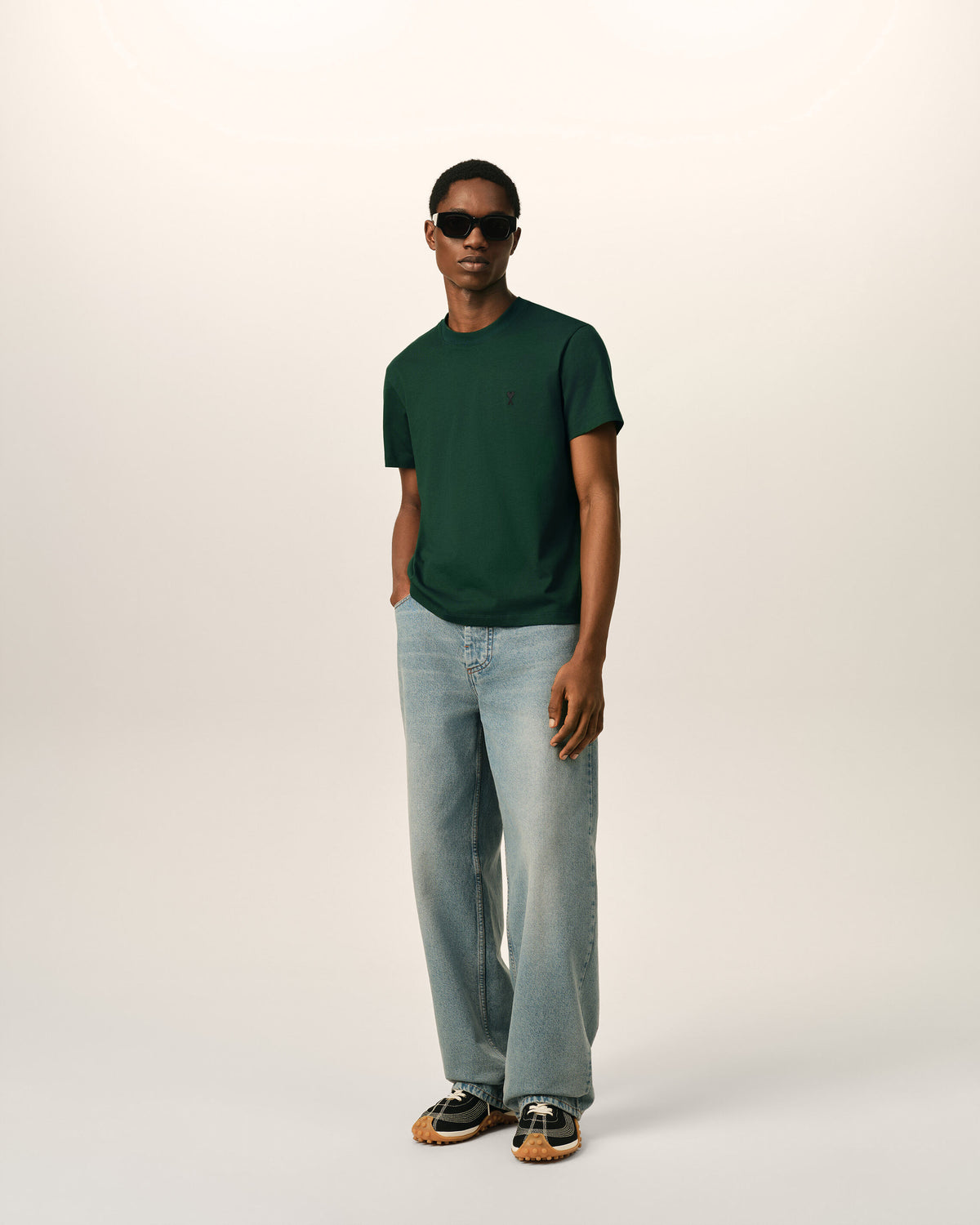 T-shirt vert en coton Ami de Coeur - 3