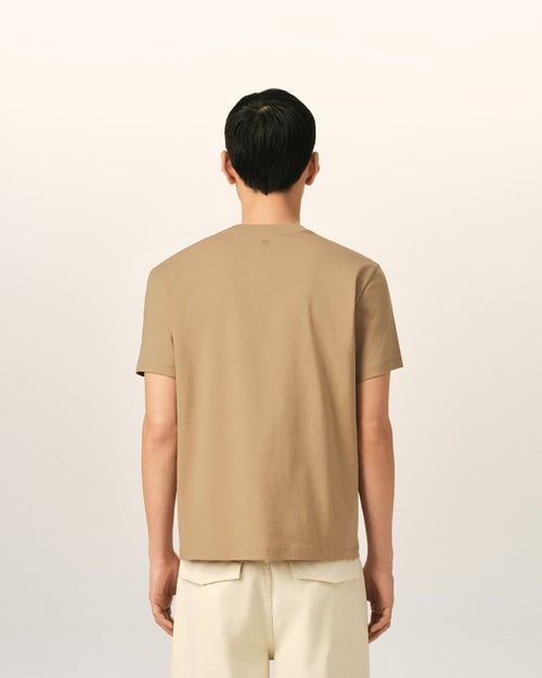 T-shirt beige en coton Ami de Coeur - Homme - 5 - AMI Paris - Ami Paris