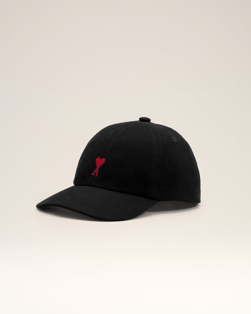 Casquette noire en coton Ami de Coeur - Femme - 5 - AMI Paris - Ami Paris