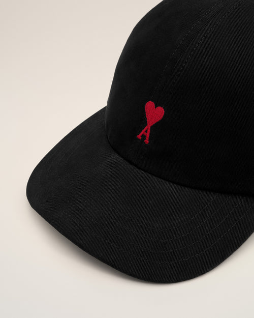 Casquette noire en coton Ami de Coeur - Femme - 7 - AMI Paris - Ami Paris