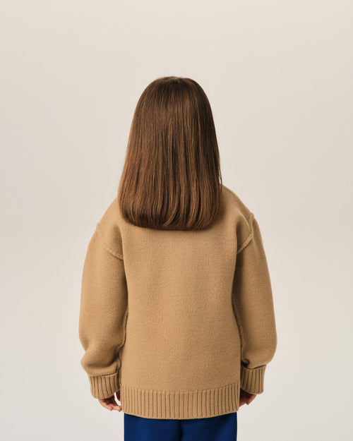 Cardigan marron en laine Ami de Coeur - Femme - 8 - AMI Paris - Ami Paris