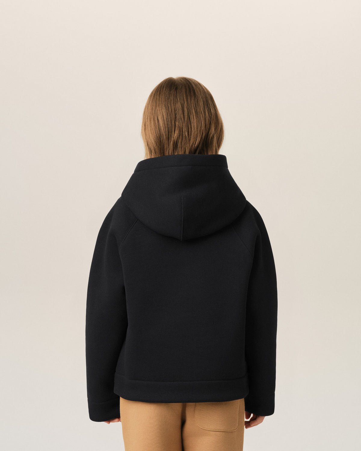 Black cotton hoodie with Ami de Coeur - 8