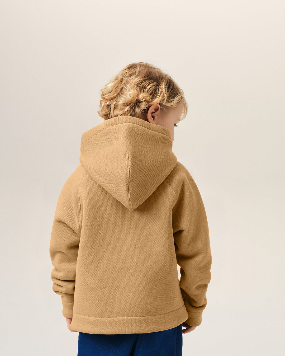 Brown cotton hoodie with Ami de Coeur - 4