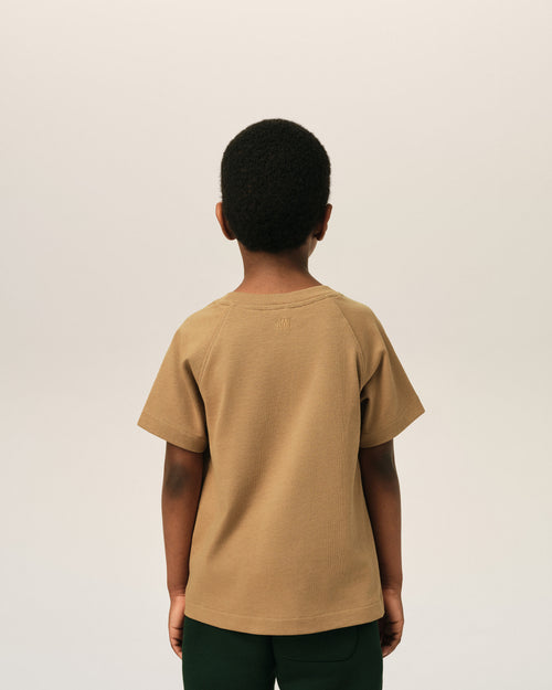 T-shirt Ami de Coeur in cotone marrone - Uomo - 4 - AMI Paris - Ami Paris
