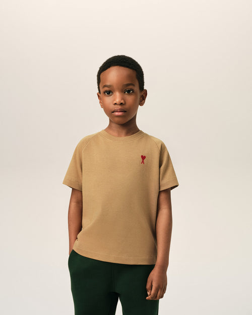 Brown Cotton Ami De Coeur T-shirt - 2 - Ami Paris