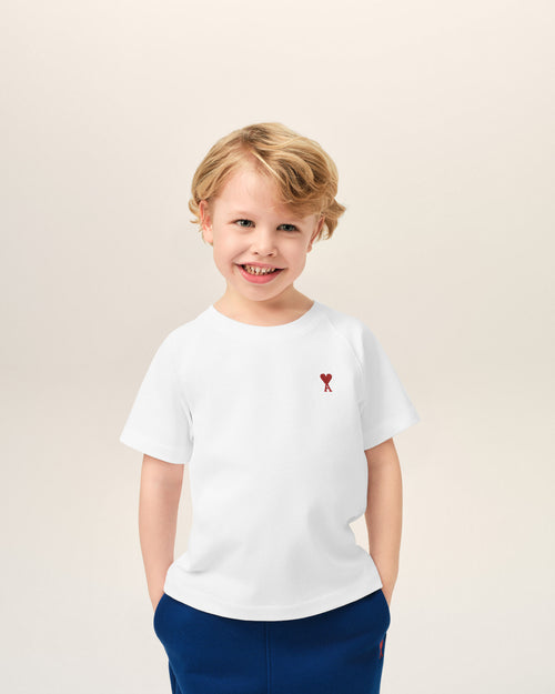 T-shirt blanc en coton Ami de Coeur - 2 - Ami Paris