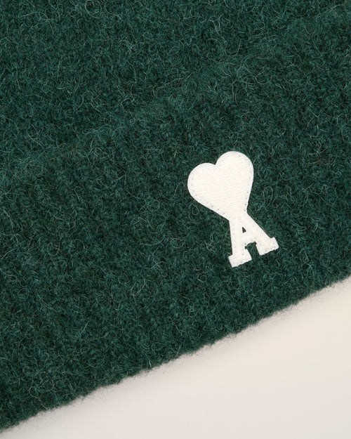 Gorro Ami de Cœur de alpaca verde - Hombre - 3 - AMI Paris - Ami Paris