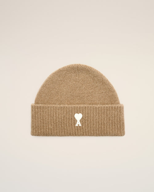 Ami de Coeur Beanie aus beigem Alpaka - Herren - 1 - AMI Paris - Ami Paris