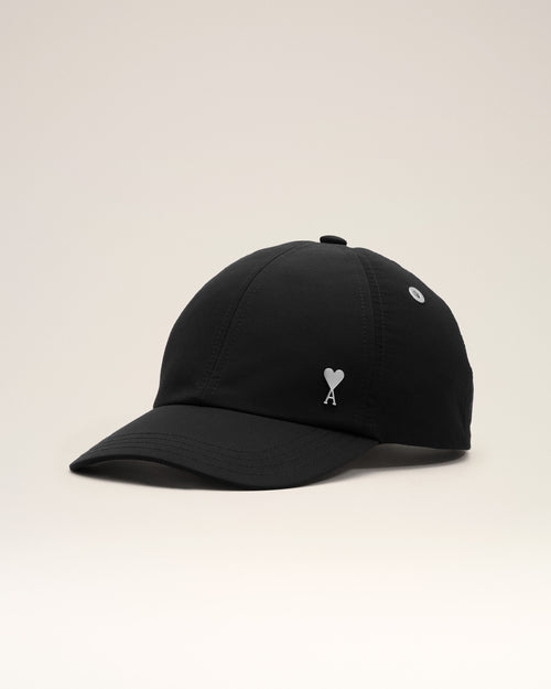 Ami de Coeur Cap aus schwarzem Nylon und Baumwolle mit Niete - Damen - 7 - AMI Paris - Ami Paris