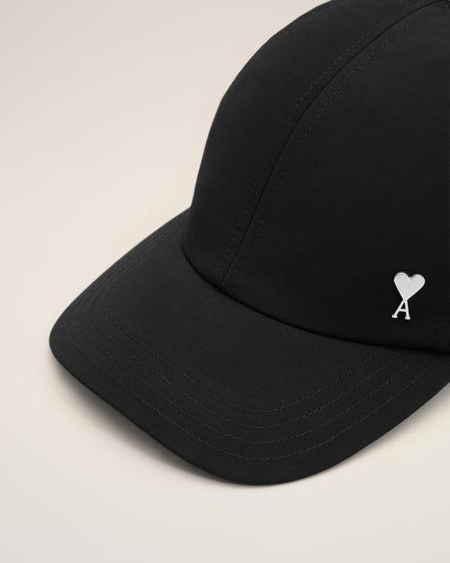 Ami de Coeur Cap aus schwarzem Nylon und Baumwolle mit Niete - Herren - 3 - AMI Paris - Ami Paris