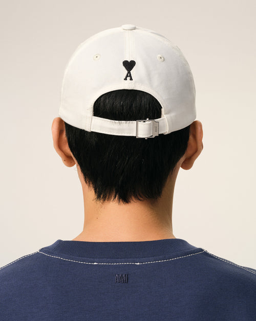 White Cotton Thank You For Being A Friend Embroidery Cap - Man - 6 - AMI Paris - Ami Paris