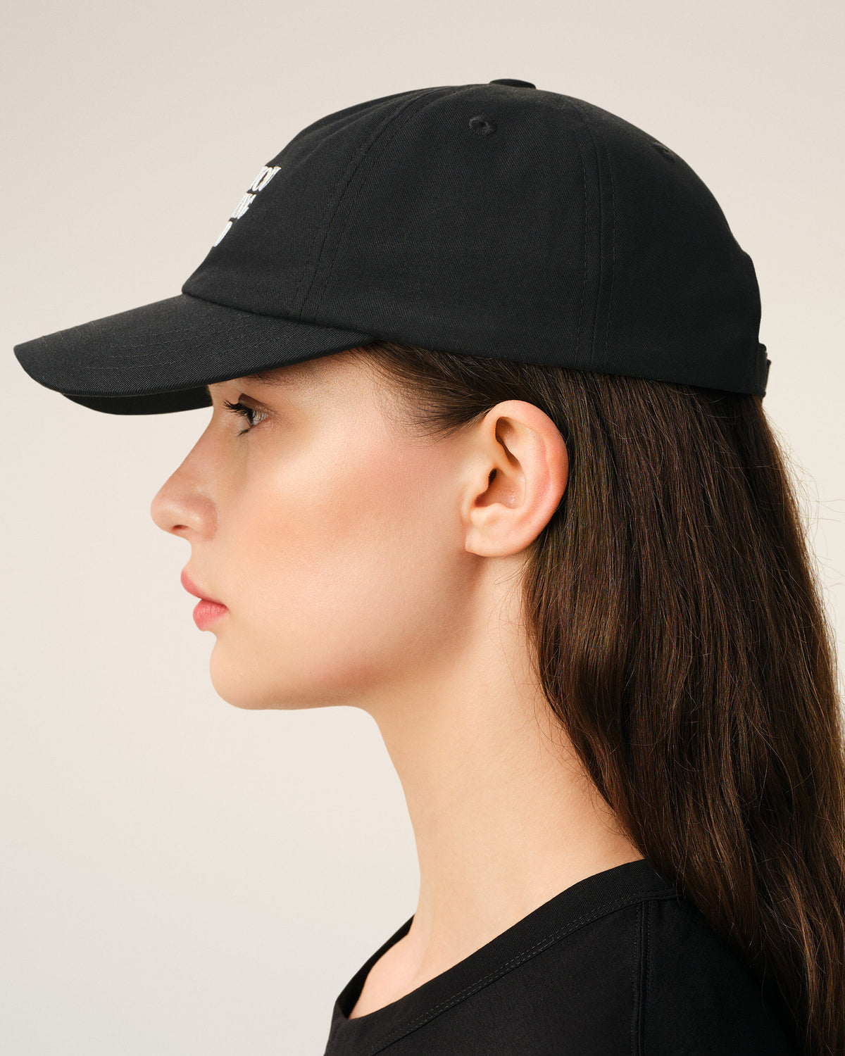 Casquette Noire Broderie Thank You For Being A Friend en Coton - 11