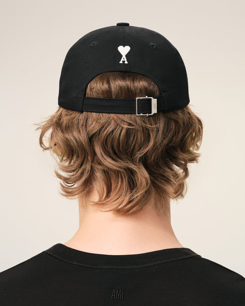 Casquette Noire Broderie Thank You For Being A Friend en Coton - Homme - 6 - AMI Paris - Ami Paris