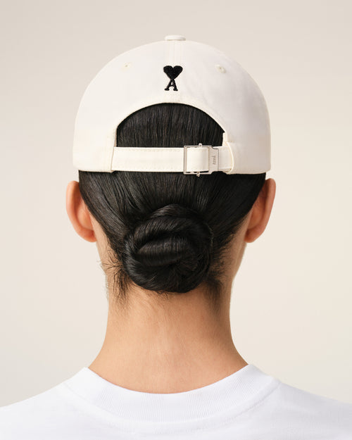 White Cotton Thank You For Being A Friend Embroidery Cap - Woman - 12 - AMI Paris - Ami Paris