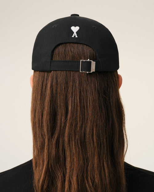 Casquette Noire Broderie Thank You For Being A Friend en Coton - Femme - 12 - AMI Paris - Ami Paris
