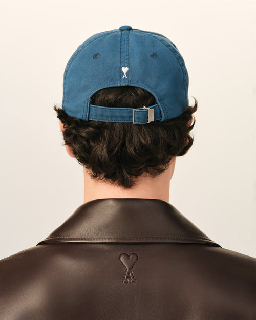 Gorra azul de algodón "Thank you for being a friend" - Hombre - 6 - AMI Paris - Ami Paris