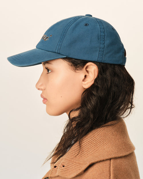 Casquette bleue en coton broderie Ami Paris - Femme - 12 - AMI Paris - Ami Paris