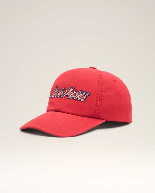                                 Casquette rouge en coton broderie Ami Paris - 3                             - Ami Paris