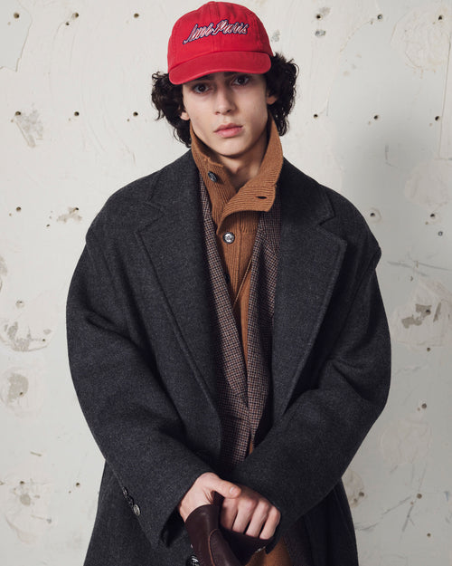Casquette rouge en coton broderie Ami Paris - Homme - 7 - AMI Paris - Ami Paris