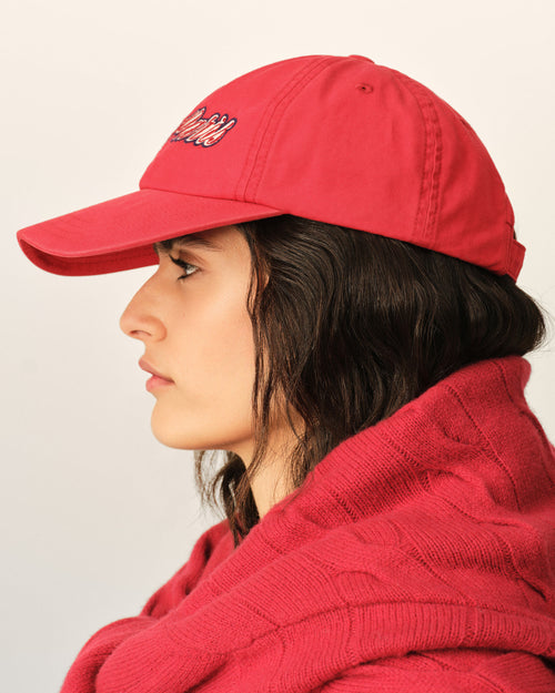 Casquette rouge en coton broderie Ami Paris - Femme - 12 - AMI Paris - Ami Paris