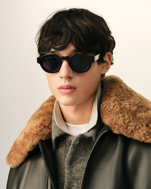 Lunettes de soleil 75018 noires - Homme - 2 - AMI Paris - Ami Paris