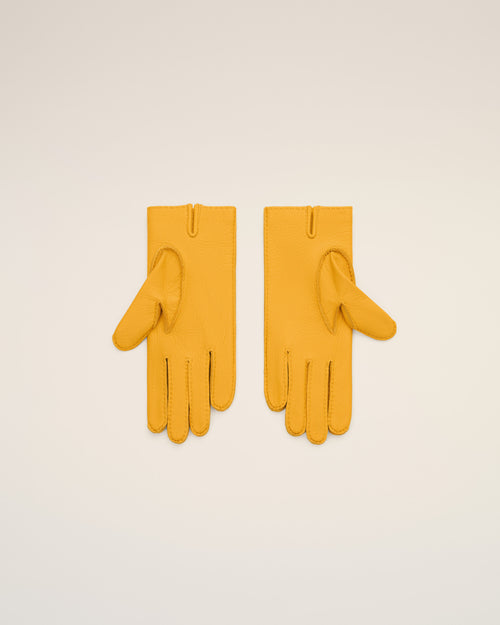 Gants jaunes en cuir grainé - Homme - 2 - AMI Paris - Ami Paris